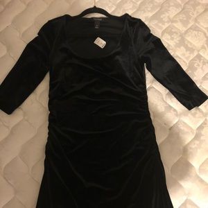 White house black market velvet dress